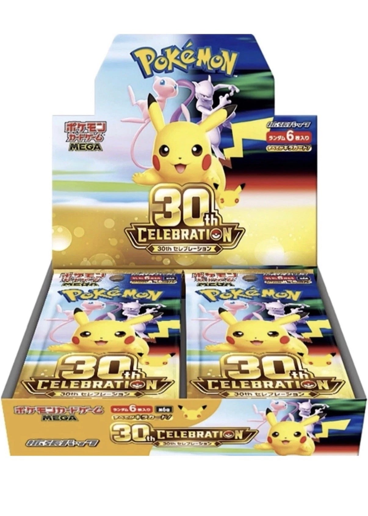 Pokemon TCG 30th Celebration Japanese M6a Mega Booster Box