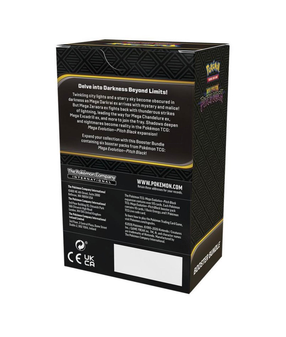 Pokémon Trading Card Game: Mega Evolution Pitch Black Booster Bundle